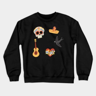 Mexican stickers Crewneck Sweatshirt